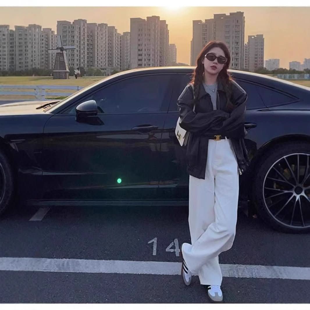 Fashion Wide - leg White Jeans For Women - Eshtree