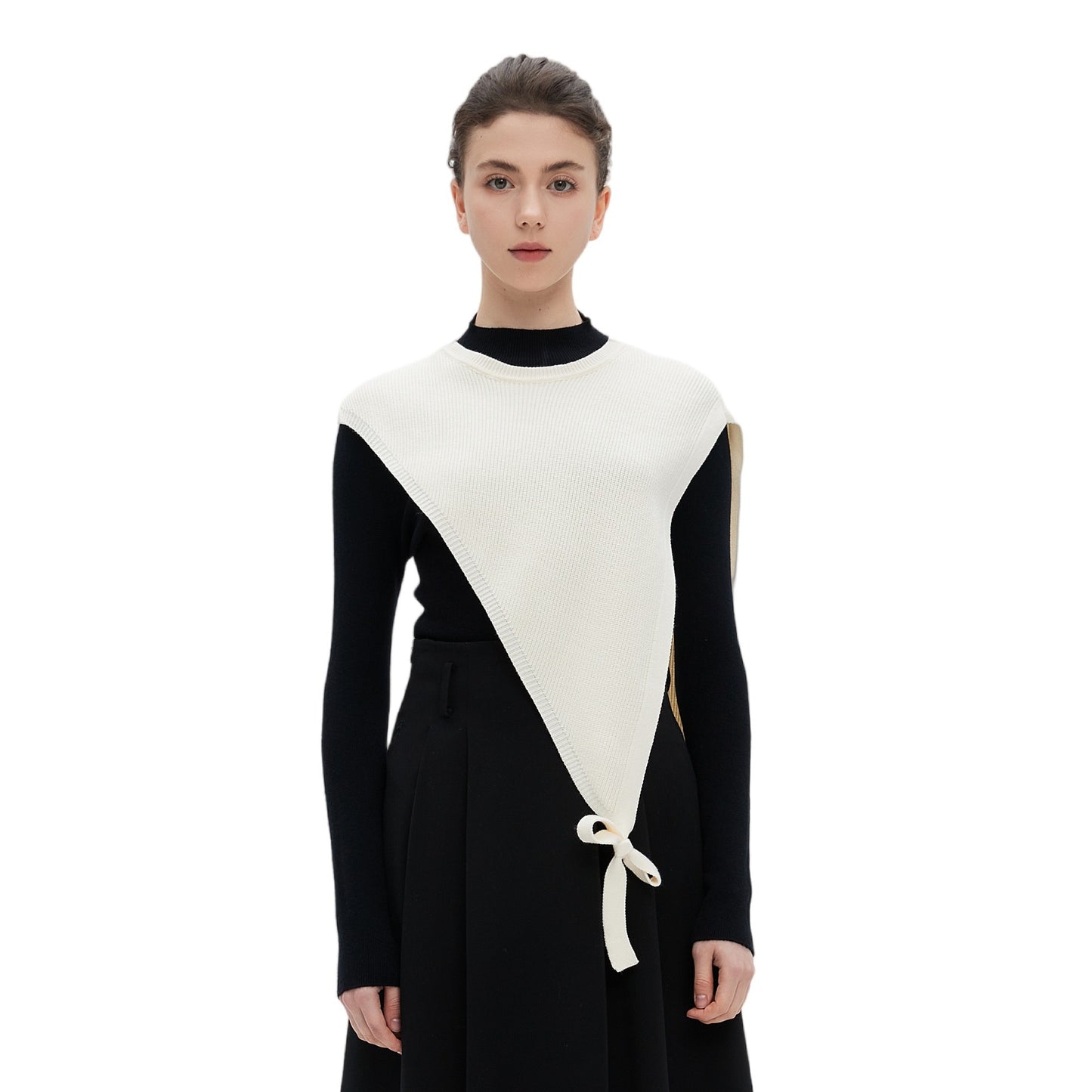 Thin Outer Match Shirt Short Sleeve Triangle Knitted Shawl