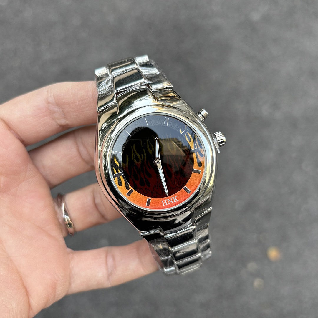 Y2K-inspired Creative Dynamic Flame Original Mens Watch