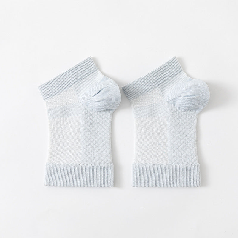 Half Mesh Open Toe Sports Ankle Support Foot Sock