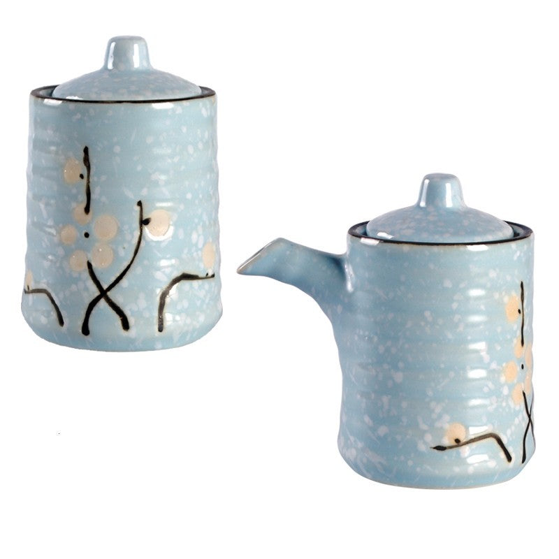 Seasoning Soy Sauce Ancient Simple Japanese Ceramic Oil Pot