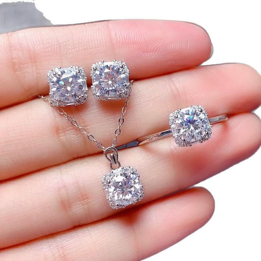 Female Simplicity Genuine Moissanite Earrings For Women - Eshtree