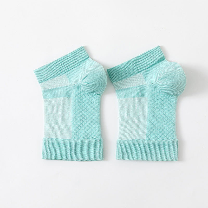 Half Mesh Open Toe Sports Ankle Support Foot Sock