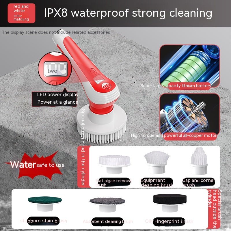 Fish Tank Long Handle Electric Cleaning Brush - Eshtree