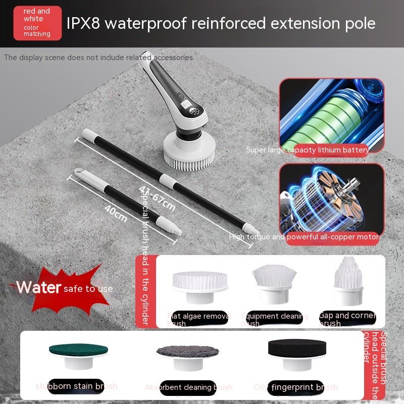 Fish Tank Long Handle Electric Cleaning Brush - Eshtree