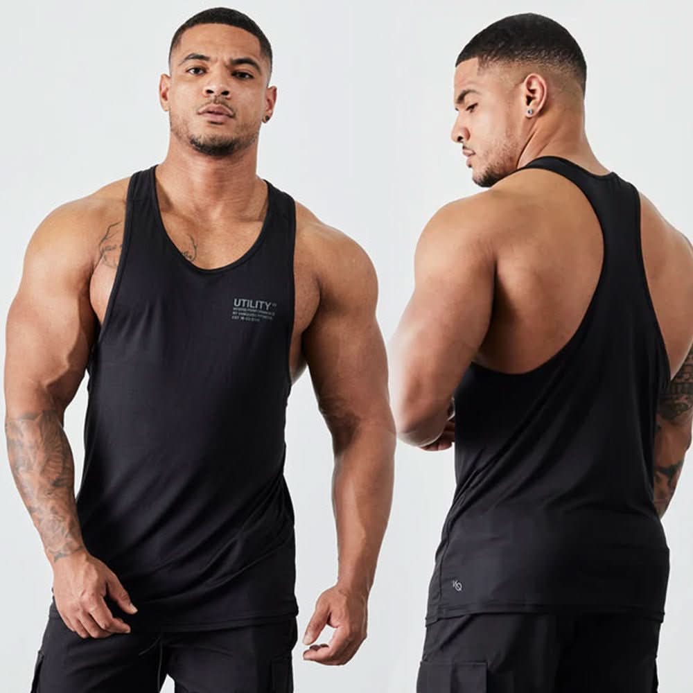 Fitness Training Printed Men's T-shirt Vest Top - Eshtree