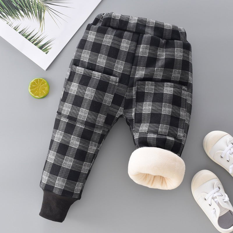 Fleece Padded Baby Warm Pants Girls Pants - Eshtree