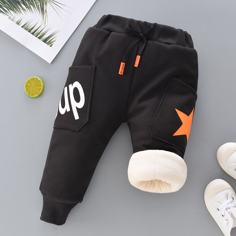 Fleece Padded Baby Warm Pants Girls Pants - Eshtree