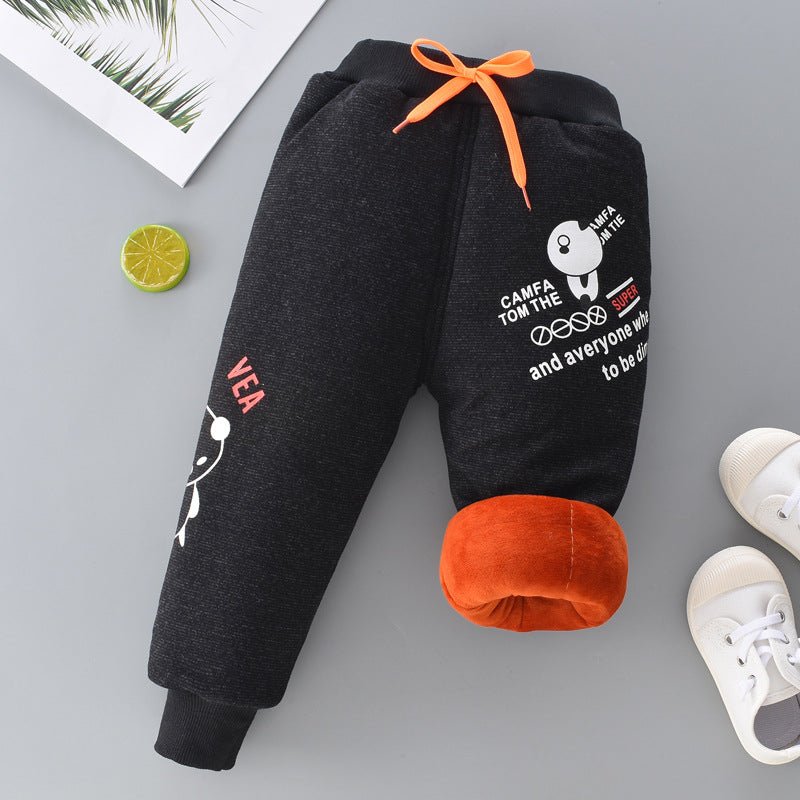 Fleece Padded Baby Warm Pants Girls Pants - Eshtree
