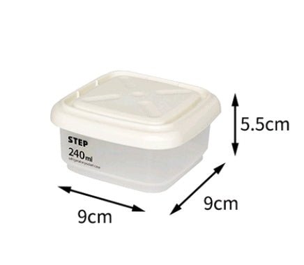 Food sealed cans can measure kitchen plastic transparent refrigerator storage box grain cereal storage box - Eshtree