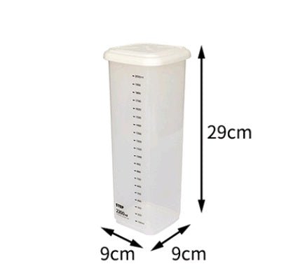 Food sealed cans can measure kitchen plastic transparent refrigerator storage box grain cereal storage box - Eshtree