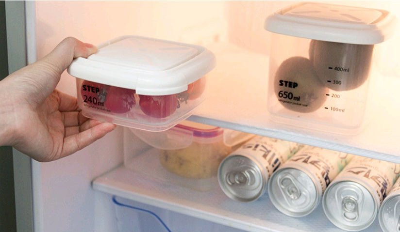 Food sealed cans can measure kitchen plastic transparent refrigerator storage box grain cereal storage box - Eshtree