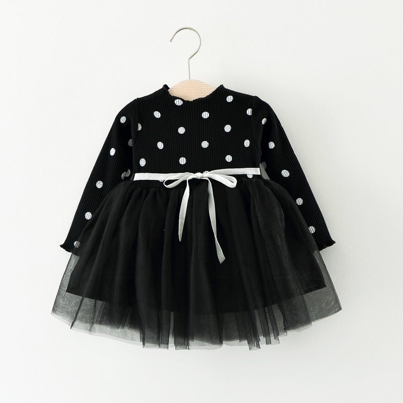 Foreign Children Years Of Foreign Trade Explosion Of Baby Cotton Long Sleeved Dress Korean Princess Dress Girls. - Eshtree