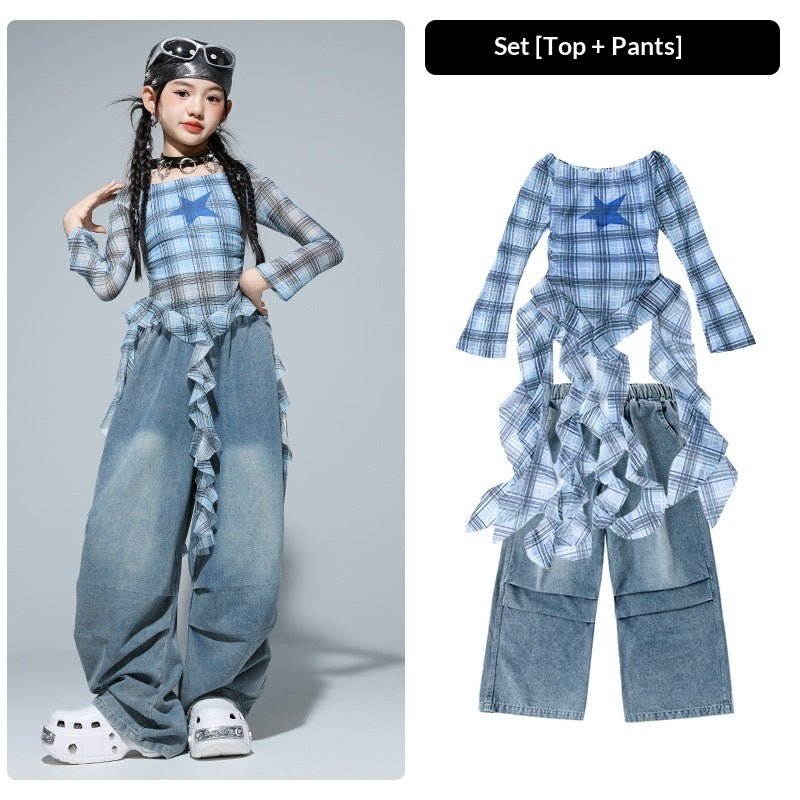 Girls Clothing Kids Hip - Hop Street Dance Trendy Outfit Set - Eshtree