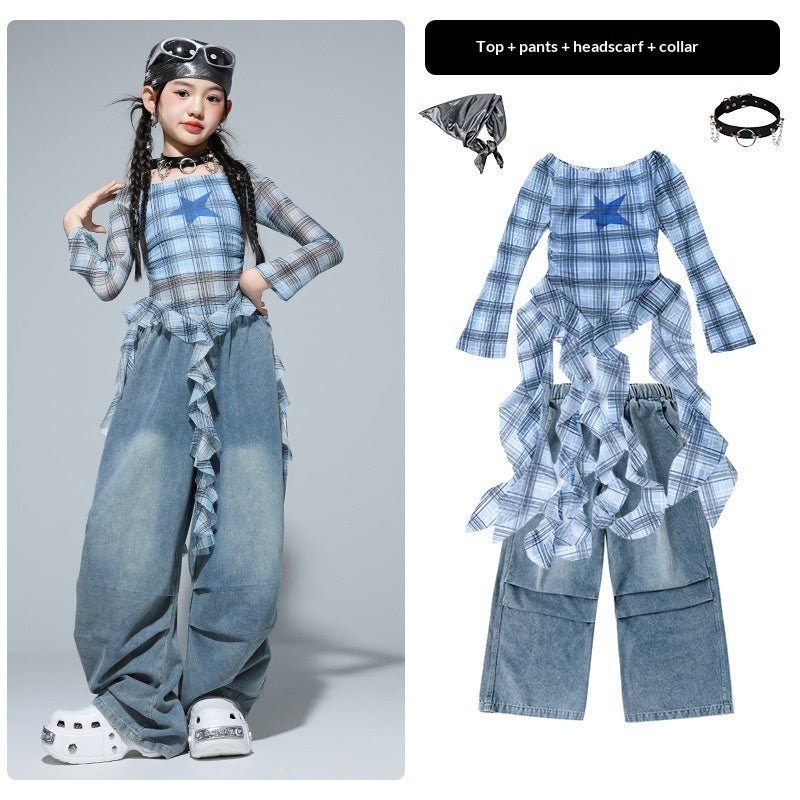 Girls Clothing Kids Hip - Hop Street Dance Trendy Outfit Set - Eshtree