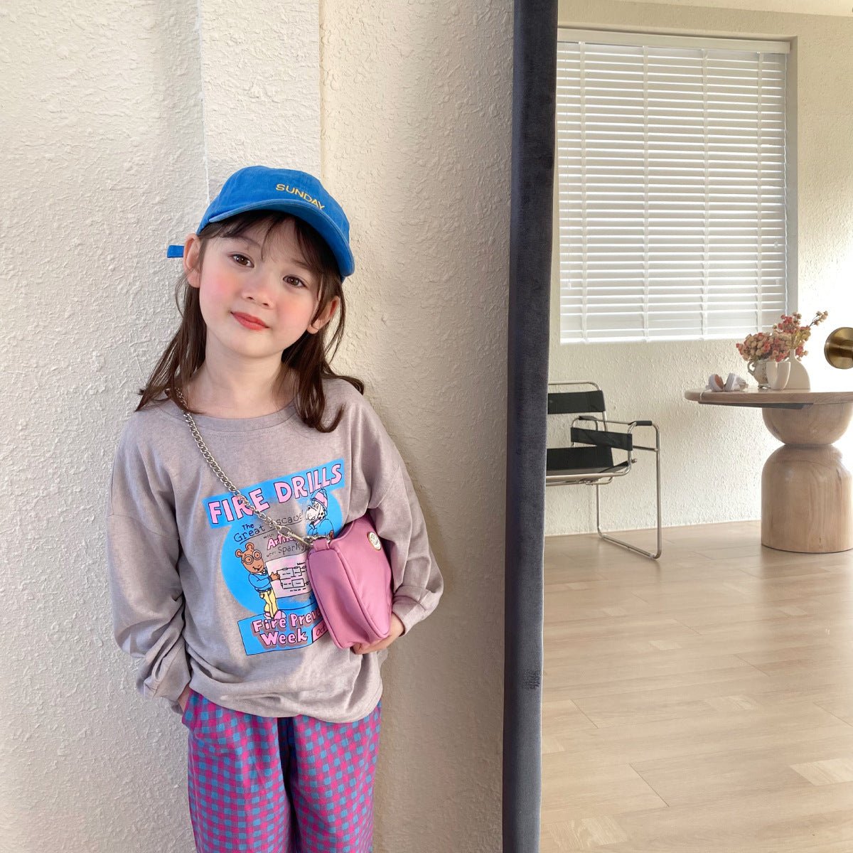 Girls Fashion Casual Cotton Plaid Pants - Eshtree