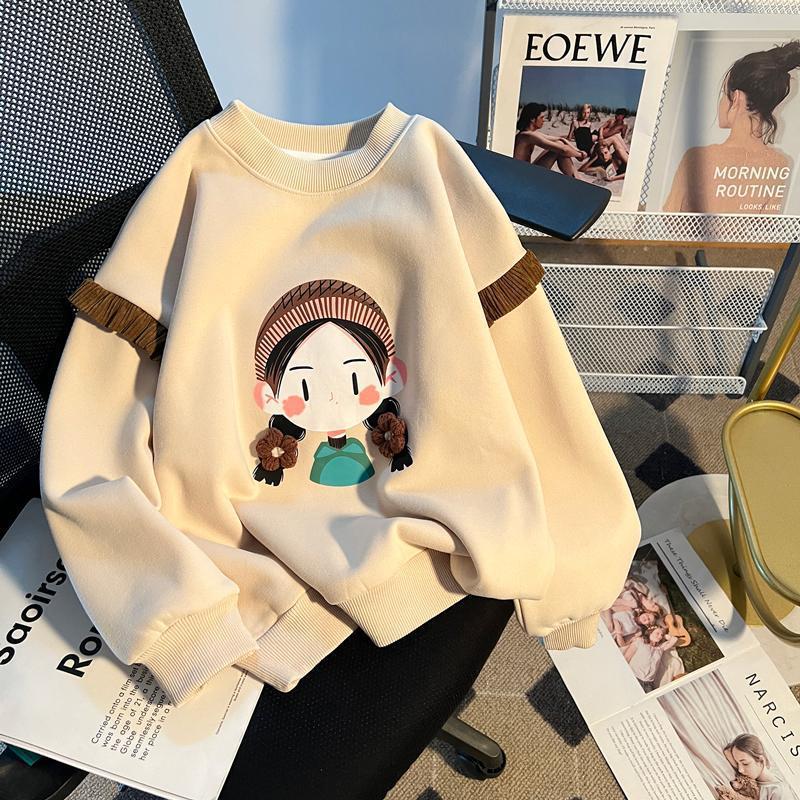 Girls Stylish Hoodie Base Layer Casual Style For Kids - Eshtree