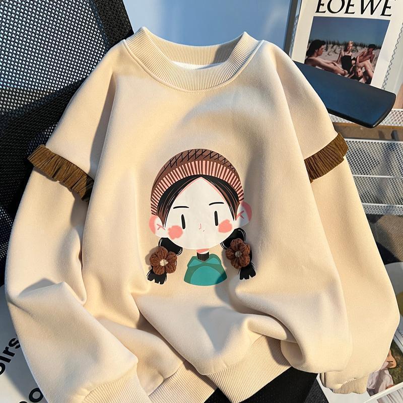 Girls Stylish Hoodie Base Layer Casual Style For Kids - Eshtree