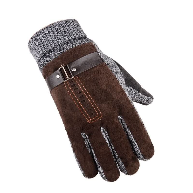Gloves Men Winter Cycling Leisure Pigskin - Eshtree
