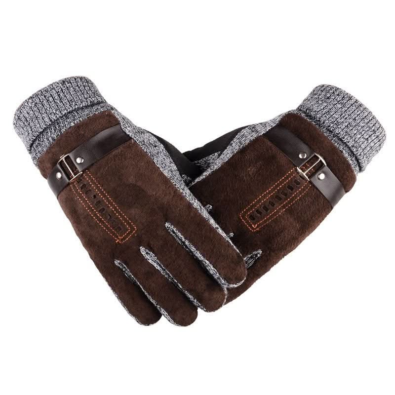 Gloves Men Winter Cycling Leisure Pigskin - Eshtree