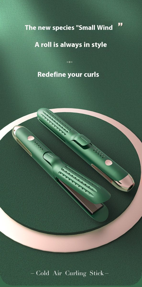 Hair Curler And Straightener Dual - use Hair Straightener Straight White Wind Plastic Curly Hair - Eshtree