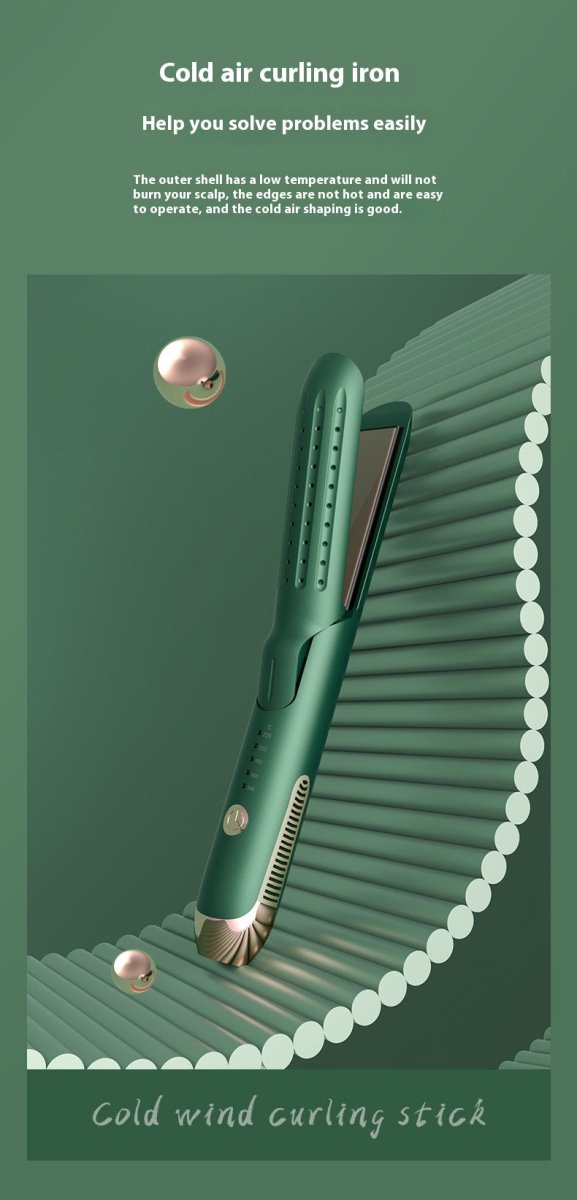 Hair Curler And Straightener Dual - use Hair Straightener Straight White Wind Plastic Curly Hair - Eshtree