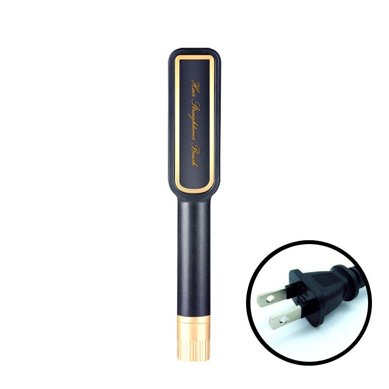 Hair Straightener, Electric Splint, Straight Clamp, Ceramic Hair Straightener, Straight Plate, Black Electronic Thermostat, American Standard Hair Straightener - Eshtree