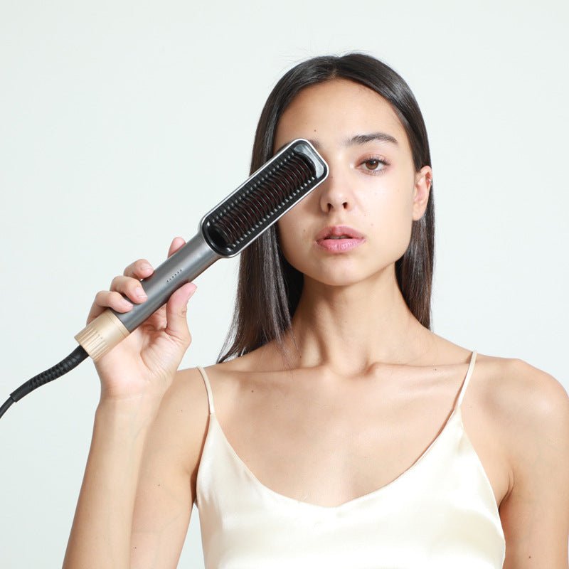 Hair Straightener, Electric Splint, Straight Clamp, Ceramic Hair Straightener, Straight Plate, Black Electronic Thermostat, American Standard Hair Straightener - Eshtree