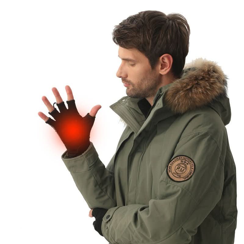 Half Finger Gloves Charging And Heating - Eshtree