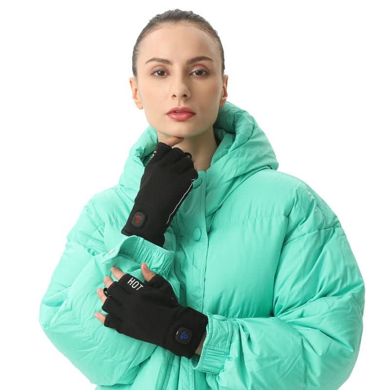 Half Finger Gloves Charging And Heating - Eshtree
