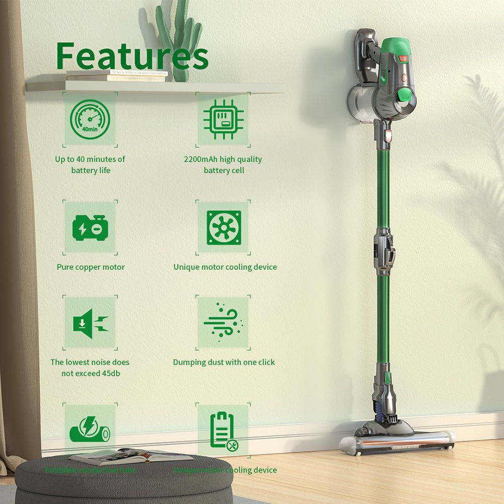 Handheld Wireless Vaccum Cleaner With Foldable Tube - Eshtree