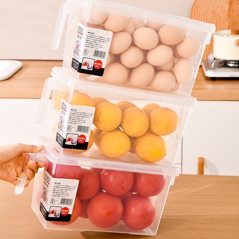 Handle Large Capacity Transparent Fresh - keeping Refrigerator Storage Box - Eshtree