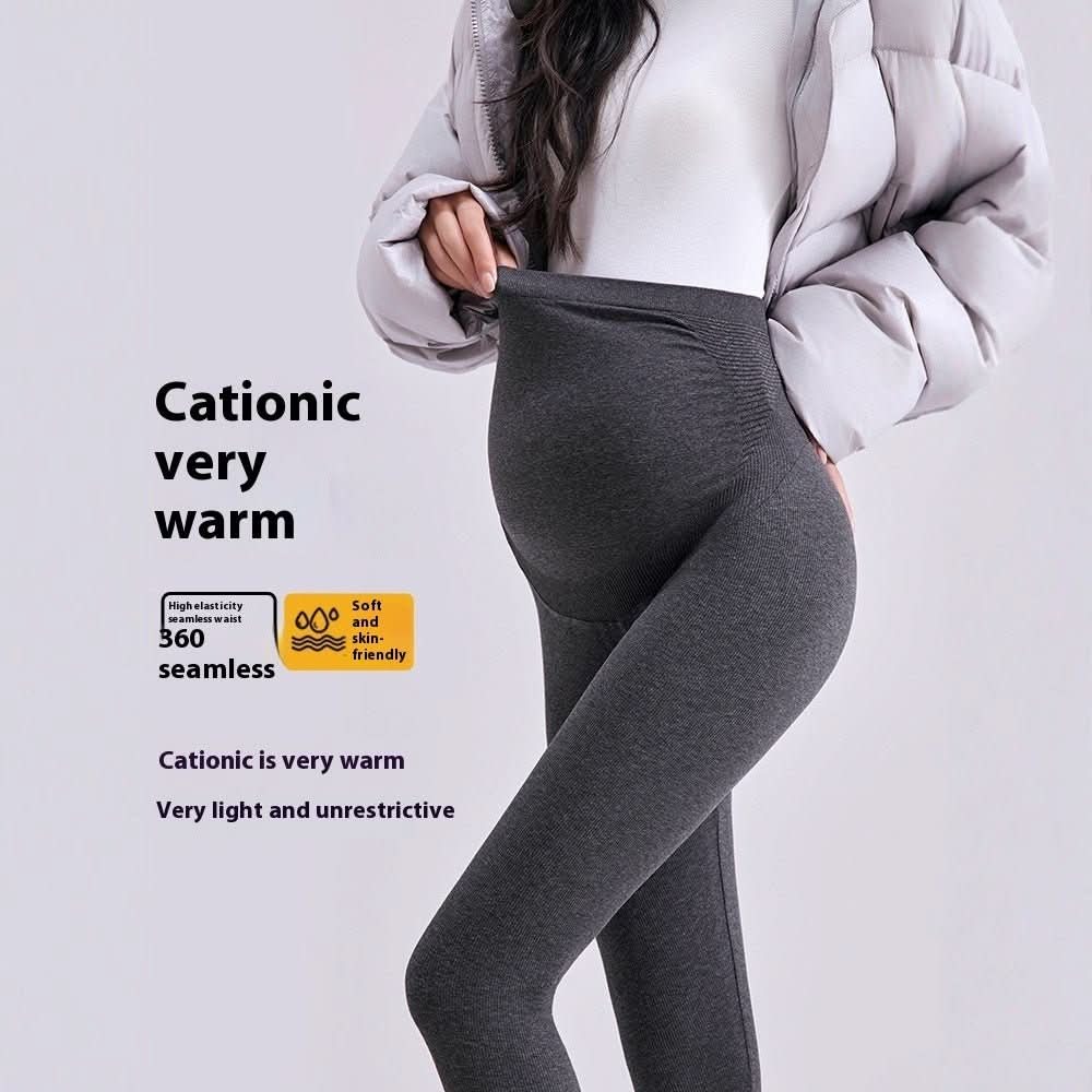 High Elastic Thermal Outerwear Clothing Plus Size Maternity Leggings - Eshtree