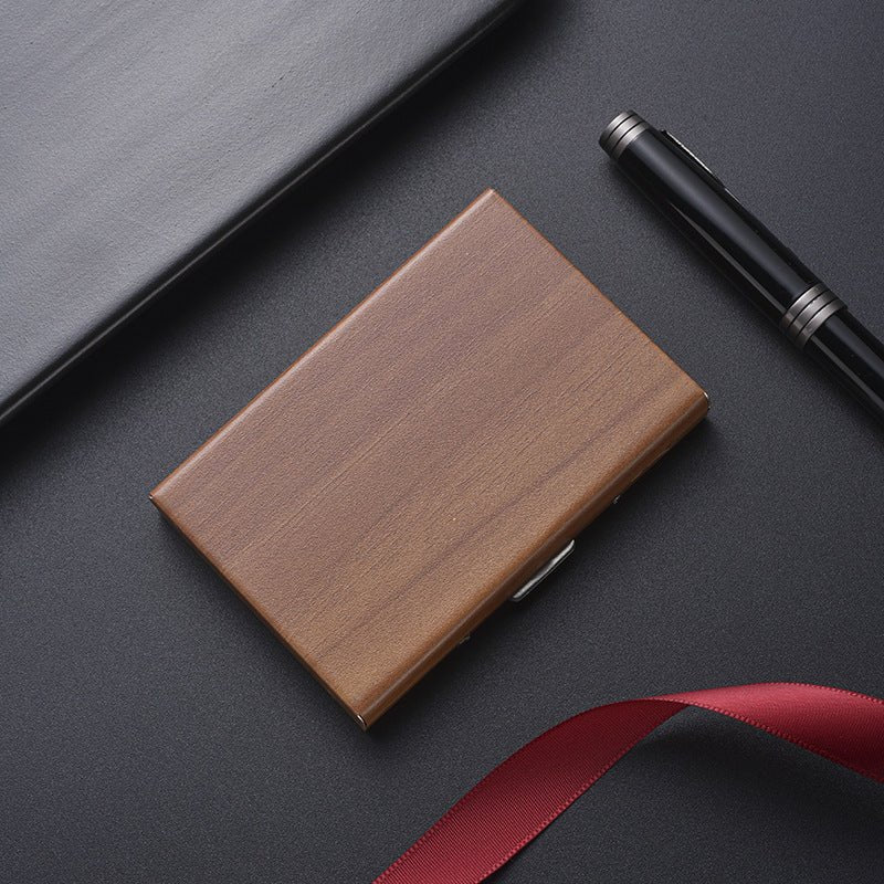 High - end Stainless Steel Cardholder With Map Engraving Designed To Prevent Demagnetization - Eshtree