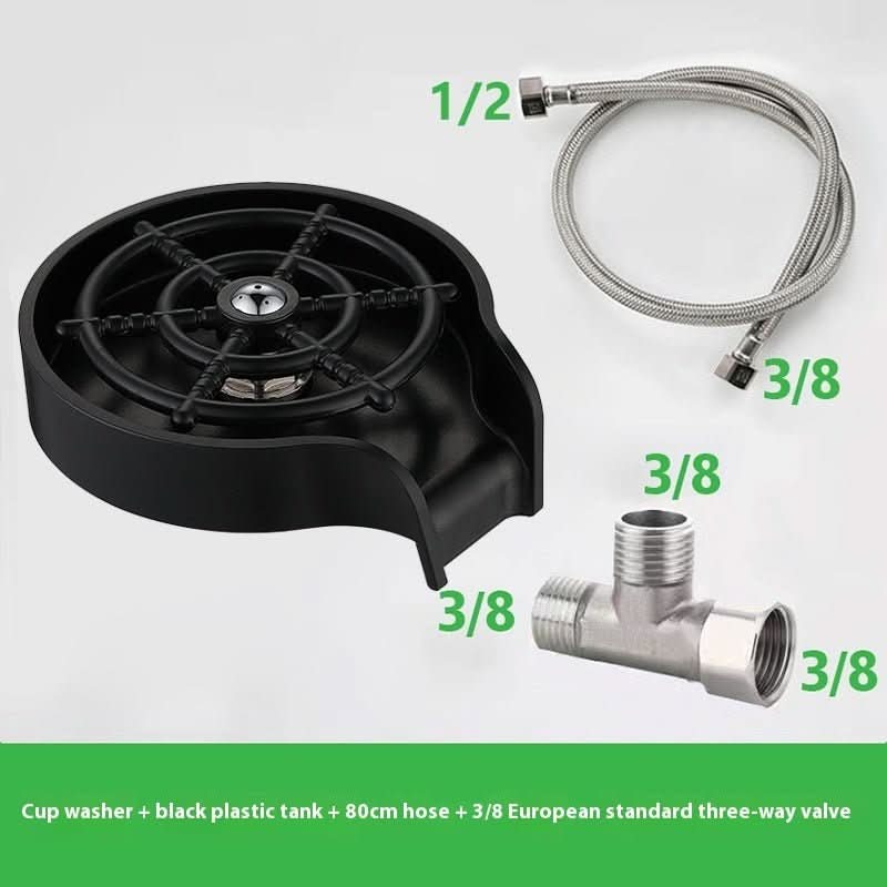 High Pressure Cup Cleaner Sink Bar Counter Home Press Automatic Cup Cleaner - Eshtree