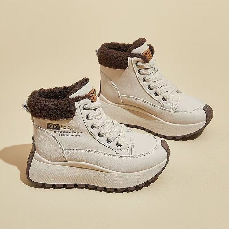 High - top Cotton Shoes With Thick Soles New Dad - style Kicks For Winter - Eshtree