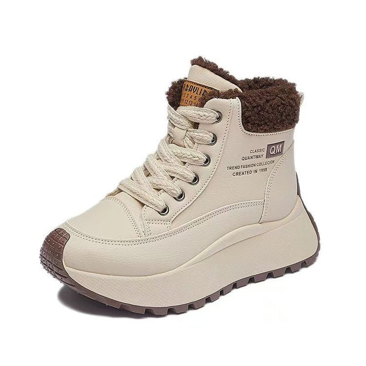 High - top Cotton Shoes With Thick Soles New Dad - style Kicks For Winter - Eshtree