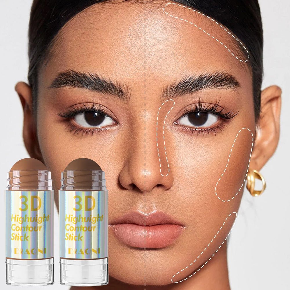 Highlight Contour Stick Outline Shading Powder Three - dimensional Brightening Crouching Silkworm Face Blusher - Eshtree