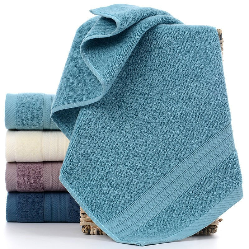 Home Fashion Simple Solid Color Cotton Towel - Eshtree