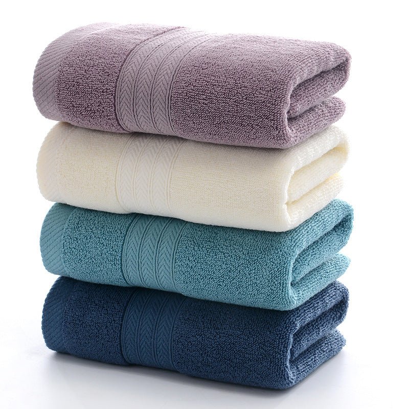 Home Fashion Simple Solid Color Cotton Towel - Eshtree