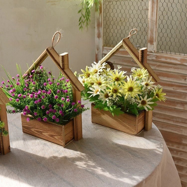 Home Personality Wall Decorations Flower Basket - Eshtree