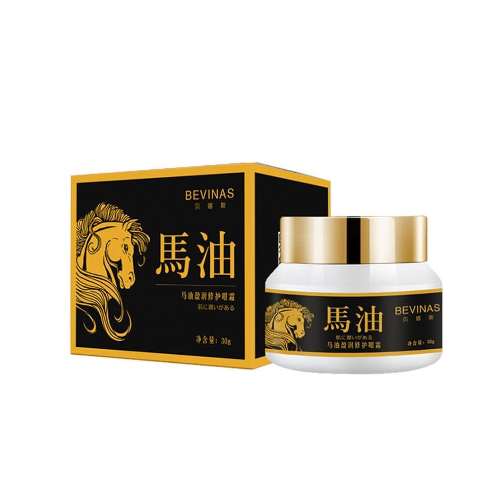 Horse Oil Eye Cream 30g Glass Bottle Moisturizing And Hydrating To Improve The Eye Area - Eshtree