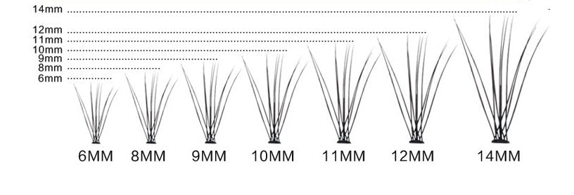 Imitation mink hair single planted grafted false eyelashes - Eshtree