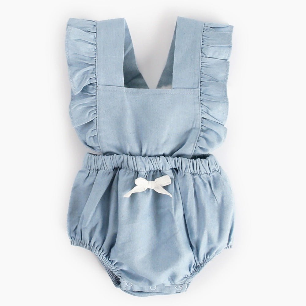 Ins Denim Baby One - piece Bodysuits Baby Romper Spring - Eshtree