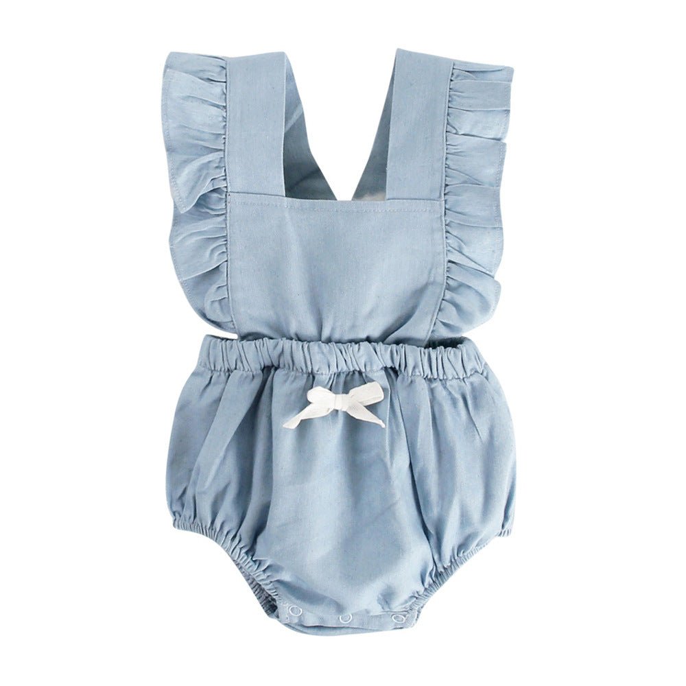 Ins Denim Baby One - piece Bodysuits Baby Romper Spring - Eshtree