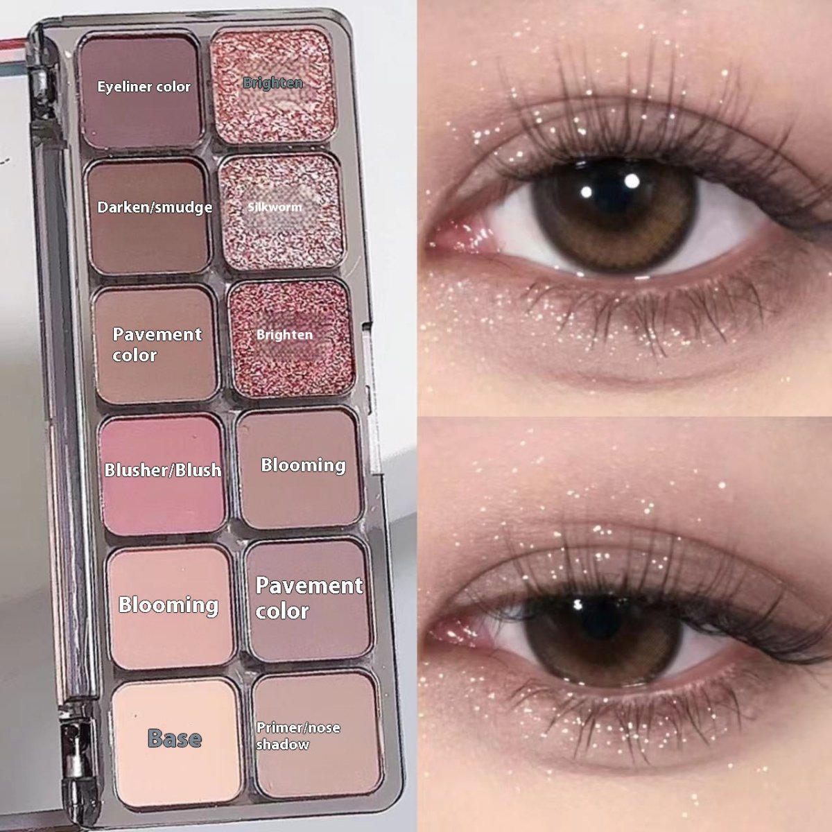 Inspiration Twelve Colors Low Saturation Full Matte Cool Atmosphere Earth Color Pure Desire Eye Shadow Plate - Eshtree