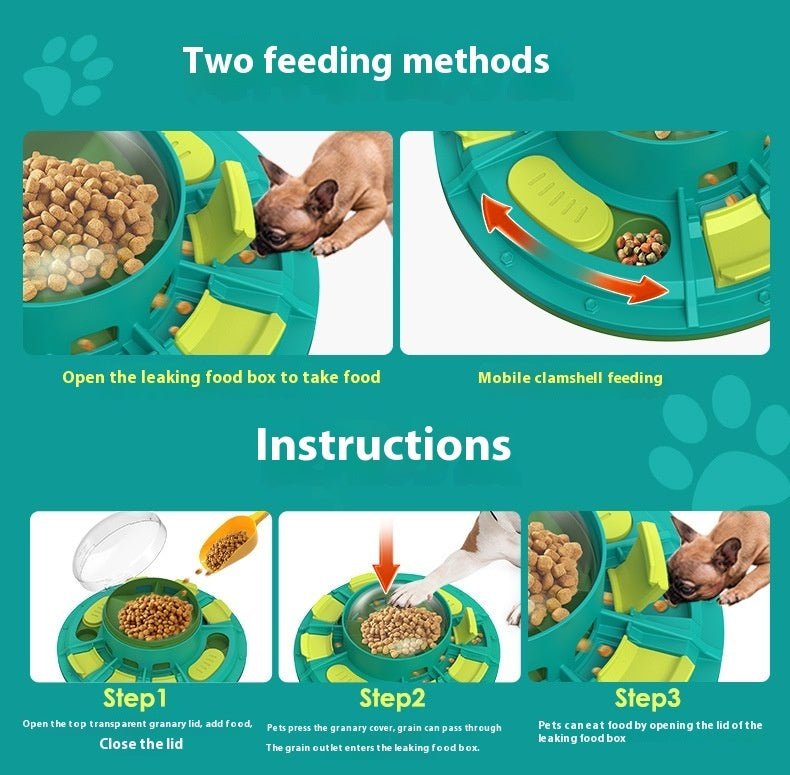 Interactive Dog Puzzle Toy For IQ Improvement And Slow Feeding Suitable For All Sizes Pets Nutritious Diet - Friendly Non - Electric Plastic Pets Game Pet Products - Eshtree