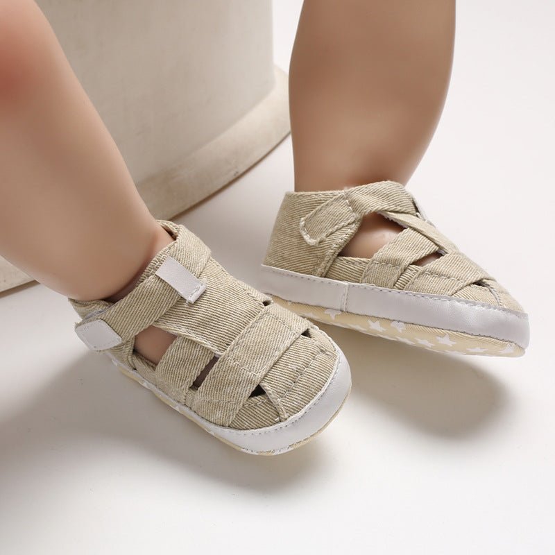Kids Newborn Baby Boys Fashion Summer Soft Crib Shoes First Walker Anti Slip Sandals Shoe - Eshtree