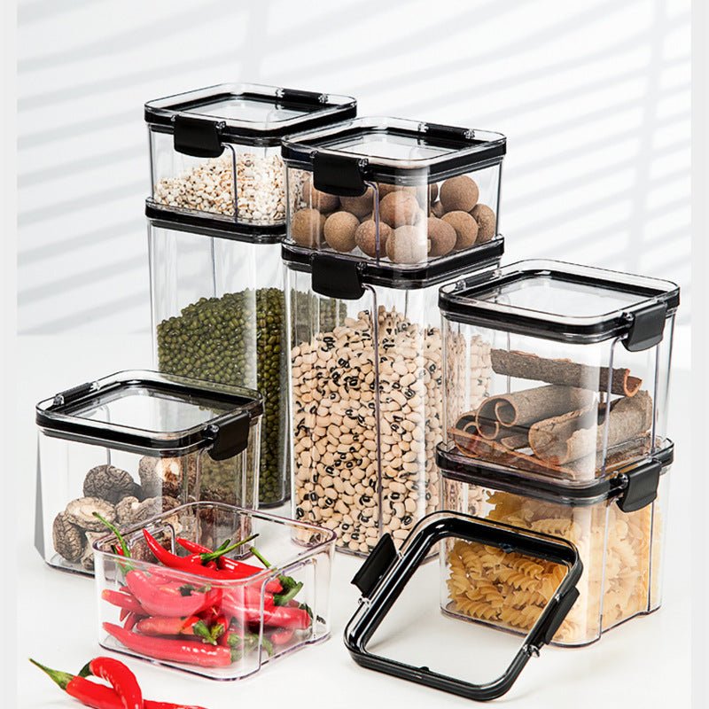 Kitchen Sealed Jar Storage Box Household Plastic Dry Goods Storage Food Storage Tank - Eshtree