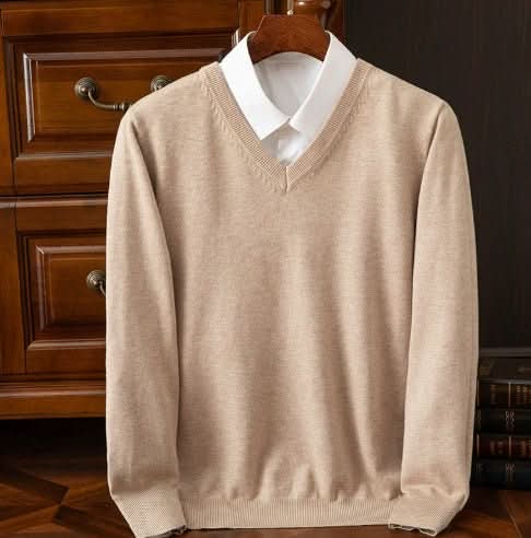 Knitted Sweater V - neck Men's Pullover Base Shirt - Eshtree